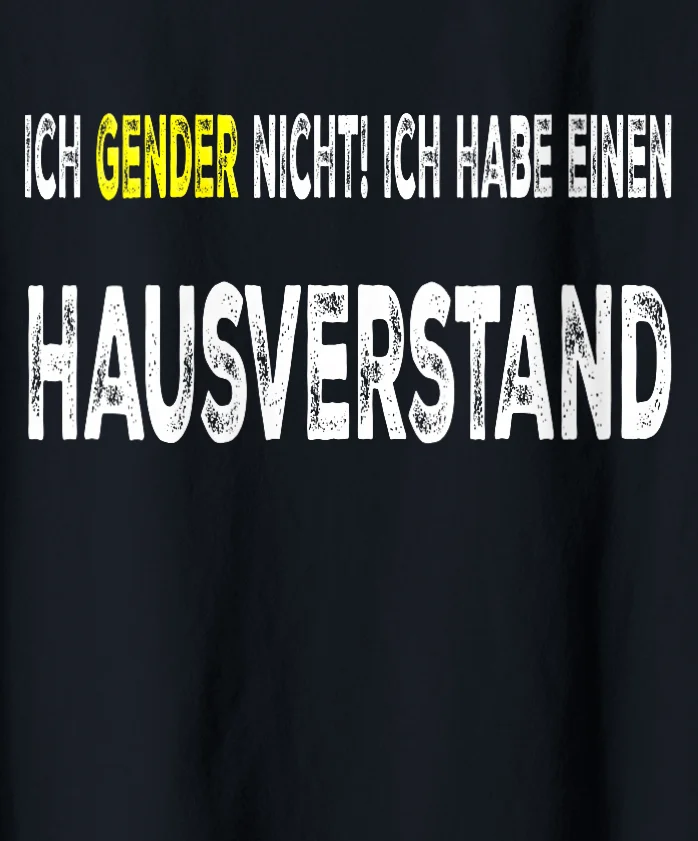 Ich GENDER nicht! Ich habe einen Hausvermind. Design