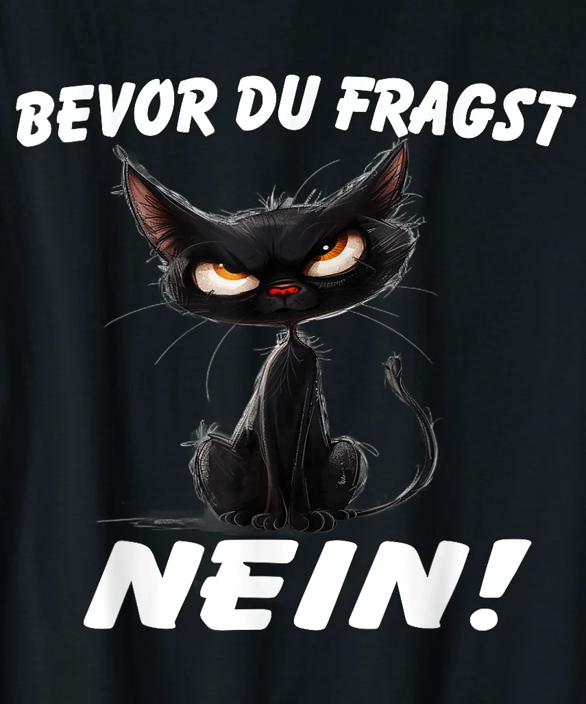 Mürrische Katze Design